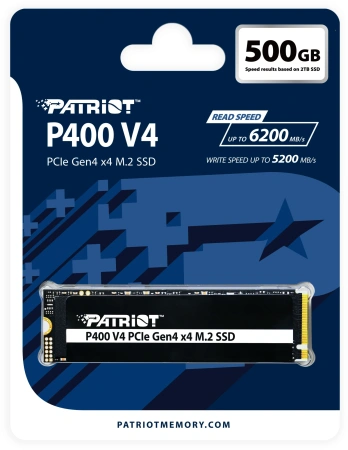 Накопитель SSD Patriot PCIe 4.0 x4 500GB P400VP500GM28H P400 V4 M.2 2280