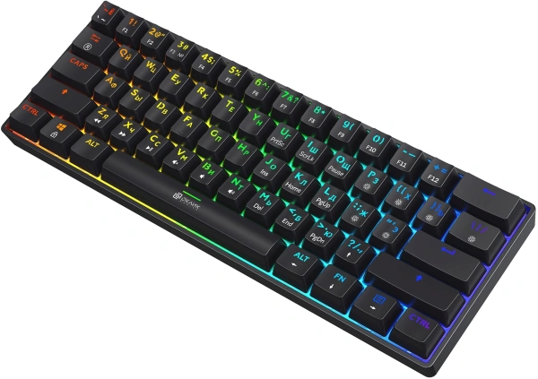 Клавиатура Оклик K713X механическая черный USB Multimedia for gamer LED