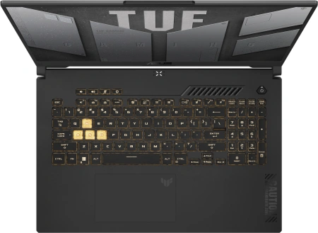 Ноутбук Asus TUF Gaming F17 FX707VUR-HX225 Core 5 210H 16Gb SSD512Gb NVIDIA GeForce RTX4050 6Gb 17.3" IPS FHD (1920x1080) без ОС grey WiFi BT Cam (90NR0CS5-M00E30)