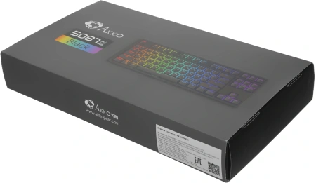 Клавиатура Akko 5087S механическая черный USB Multimedia for gamer LED