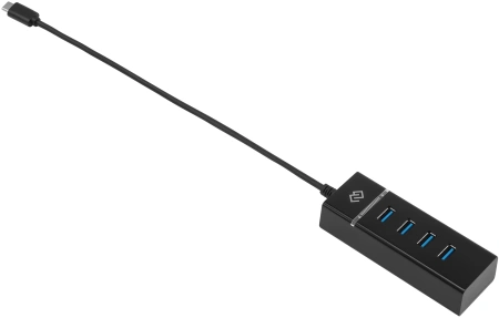 Разветвитель USB-C Digma DHUB-4USB-C-3.0 4порт. черный