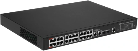 Коммутатор Dahua DH-S4228-24GT-240 (L2) 28x1Гбит/с 2SFP 24PoE 240W управляемый