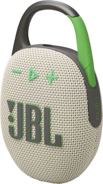 Колонка порт. JBL Clip 5 песочный 7W Mono BT 10м 1400mAh