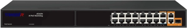 Коммутатор Trassir TR-NS11191S-285-16PoE (L2) 15x100Мбит/с 3x1Гбит/с 1SFP 16PoE 285W неуправляемый
