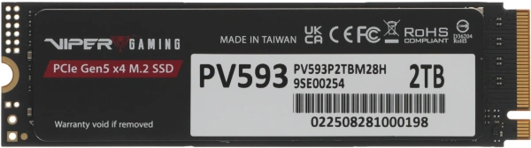 Накопитель SSD Patriot PCIe 5.0 x4 2TB PV593P2TBM28H Viper VP593 M.2 2280