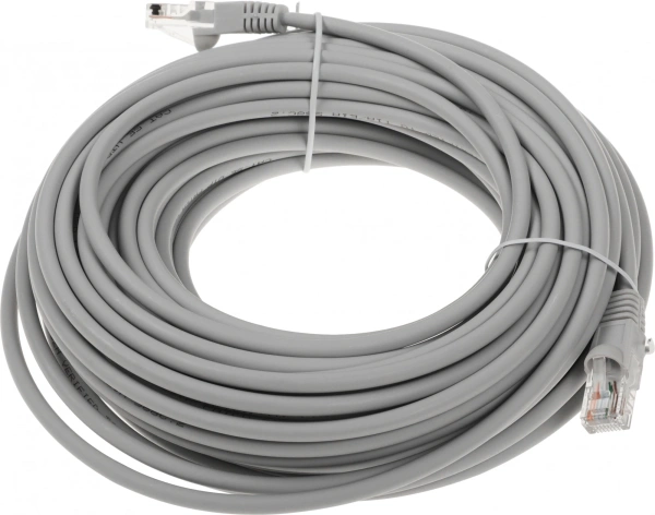 Патч-корд Buro UTP-5E-20M-G-LSZH 1Гбит/с UTP 4 пары cat.5E 20м серый RJ-45 (m)-RJ-45 (m)