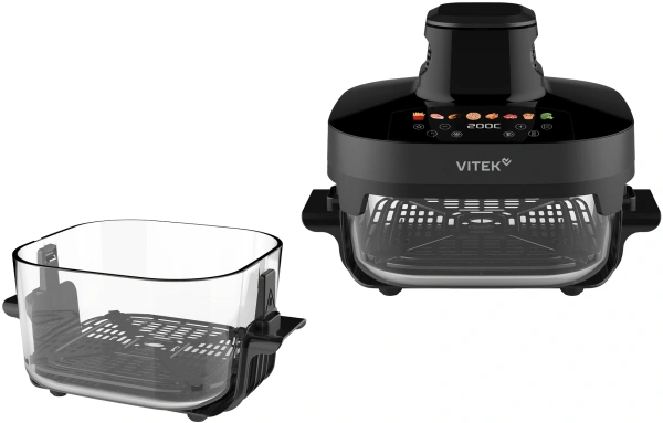 Аэрогриль Vitek AF8800 10л 1500Вт серый/черный