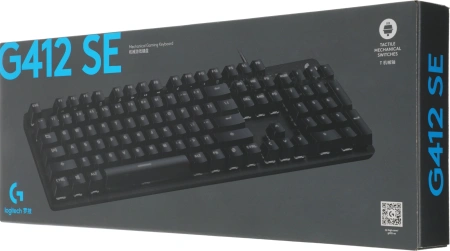 Клавиатура Logitech G412 SE механическая черный USB Multimedia for gamer LED (920-010440) кабель 1.8м