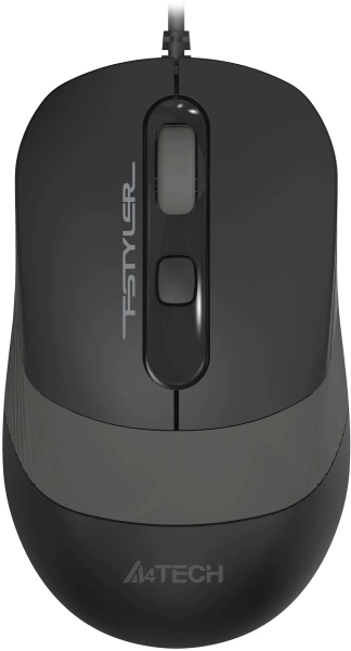 Мышь A4Tech Fstyler FM10ST серый/черный оптическая 1600dpi silent USB для ноутбука 3but (FM10ST GREY)
