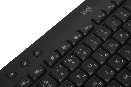 Клавиатура + мышь Logitech MK650 клав:графитовый мышь:черный/серый USB беспроводная Bluetooth/Радио (920-011013)