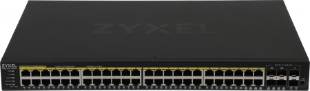 Коммутатор Zyxel GS2220-50HP-EU0101F (L2) 44x1Гбит/с 4xКомбо(1000BASE-T/SFP) 2SFP 48PoE+ 375W управляемый