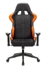 Кресло игровое Zombie VIKING 5 AERO черный/оранжевый экокожа с подголов. крестов. пластик
