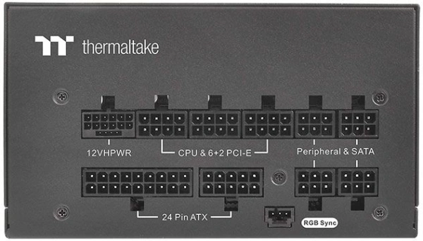Блок питания Thermaltake ATX 850W Toughpower GF3 ARGB 80+ gold 24pin APFC 140mm fan color LED 12xSATA Cab Manag RTL