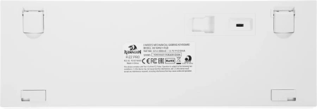 Клавиатура Redragon Fizz Pro механическая белый USB беспроводная BT/Radio Multimedia for gamer для ноутбука LED (72598) кабель 1.8м