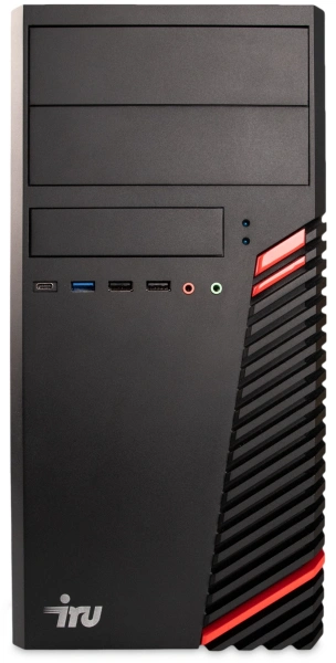 Корпус LinkWorld 727-A IRU черный без БП mATX 2xUSB3.0 audio