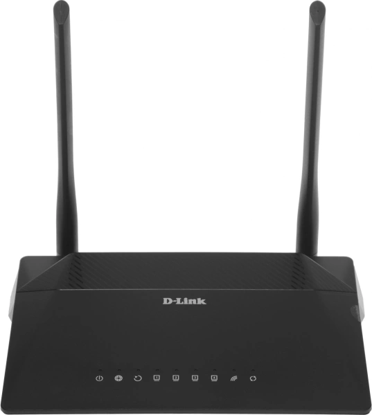 Роутер беспроводной D-Link DSL-224 N300 10/100BASE-TX черный