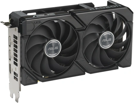 Видеокарта Asus PCI-E 5.0 DUAL-RX9060XT-8G AMD Radeon RX 9060XT 8Gb 128bit GDDR6 2550/20000 HDMIx1 DPx2 HDCP Ret