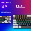 Клавиатура Оклик K600X механическая черный/серый USB Multimedia for gamer LED