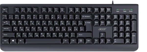 Клавиатура + мышь Acer OCC400 клав:черный мышь:черный USB (ZL.ACCCC.015)