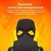 Кресло игровое Zombie RUNNER черный/желтый экокожа крестов. пластик