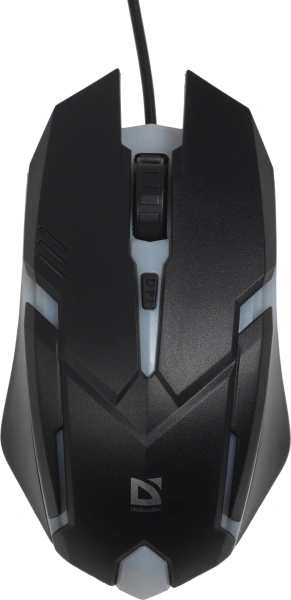 Мышь Defender Cyber MB-560L черный оптическая 1600dpi USB для ноутбука 2but (52560)