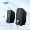 Колонки Оклик OK-120U 2.0 черный 6Вт