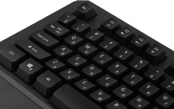 Клавиатура Acer OKW300 черный USB for gamer LED (ZL.KBDCC.019) кабель 1.8м
