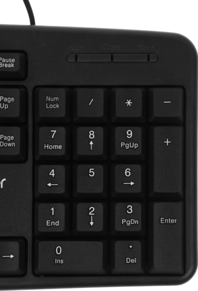 Клавиатура Defender HB-588 черный USB (45588) кабель 1.8м