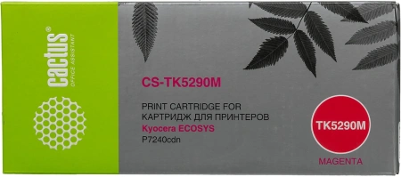 Картридж лазерный Cactus CS-TK5290M TK-5290M пурпурный (13000стр.) для Kyocera Ecosys P7240cdn