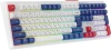 Клавиатура Оклик 725G белый/красный USB Multimedia for gamer LED (2070294) кабель 1.8м