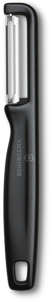 Овощечистка Victorinox Iotaс лезвием двухсторон. черный упак.:европодвес (6.0942.3)