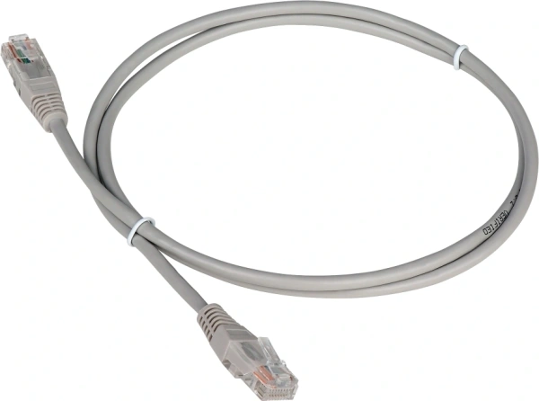 Патч-корд Lanmaster TWT-45-45-0.5-GY UTP RJ-45 вил.-вилка RJ-45 кат.5E 0.5м серый ПВХ (уп.:1шт)