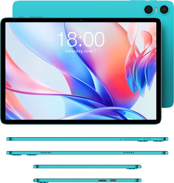 Планшет Teclast P30 T606 (1.8) 8C RAM4Gb ROM128Gb 10.1" IPS 1280x800 Android 14 голубой 5Mpix 2Mpix BT WiFi microSD 1Tb 6000mAh 10hr