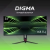 Монитор Digma 34" Overdrive 34A711Q черный VA LED 4ms 21:9 HDMI M/M матовая HAS Piv 300cd 178гр/178гр 3440x1440 165Hz G-Sync FreeSync DP UW 7.3кг