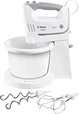 Миксер ручной Bosch MFQ36460 450Вт белый/серый