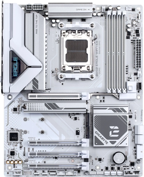 Материнская плата Gigabyte B850 EAGLE WIFI7 ICE Socket AM5 AMD B850 4xDDR5 ATX AC`97 8ch(7.1) 2.5Gg RAID+HDMI+DP