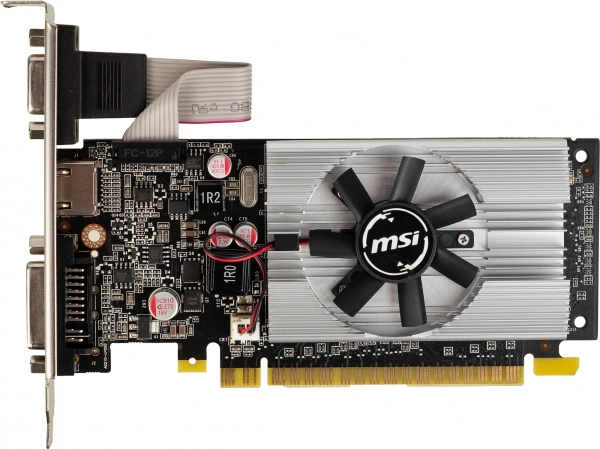 Видеокарта MSI PCI-E 2.0 N210-1GD3/LP NVIDIA GeForce 210 1Gb 64bit DDR3 460/800 DVIx1 HDMIx1 CRTx1 Ret low profile