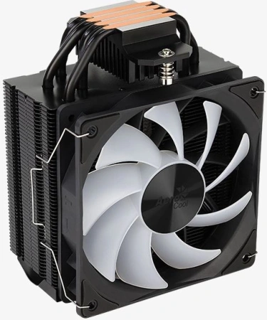 Устройство охлаждения(кулер) Aerocool Rime 4 ARGB Soc-AM5/AM4/1200/1700/1851 черный 4-pin 17-34dB Al+Cu 230W Ret