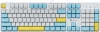 Клавиатура Оклик K951X механическая белый USB Multimedia for gamer LED (подставка для запястий) (1901079) кабель 1.8м