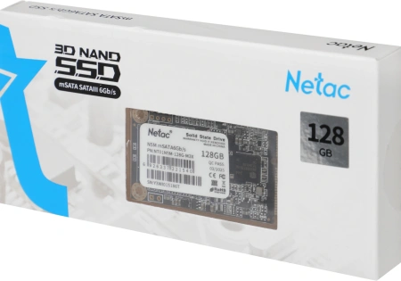 Накопитель SSD Netac SATA-III 128GB NT01N5M-128G-M3X N5M mSATA