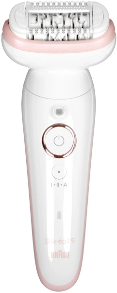 Эпилятор Braun SES9-030 скор.:2 насад.:3 от электр.сети от аккум. белый/розовый