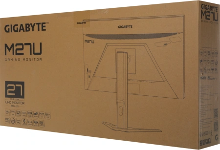 Монитор Gigabyte 27" M27U черный IPS LED 1ms 16:9 HDMI M/M матовая HAS 400cd 178гр/178гр 3840x2160 160Hz G-Sync FreeSync Premium Pro DP 4K USB 6.48кг