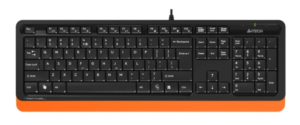 Клавиатура + мышь A4Tech Fstyler F1010 клав:черный/оранжевый мышь:черный/оранжевый USB Multimedia (F1010 ORANGE)