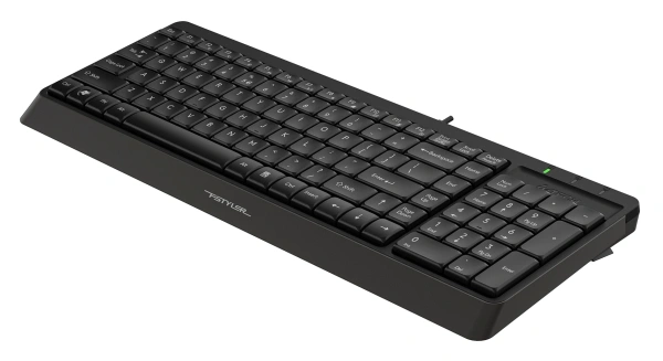 Клавиатура A4Tech FK15 черный USB (FK15 BLACK) кабель 1.5м