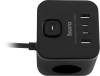 Сетевой удлинитель Buro BU-PC3.1UС-B 1.5м (3 розетки) черный (коробка)