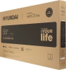 Телевизор LED Hyundai 55" H-LED55BU7100 WebOS Frameless Metal серый/серый 4K Ultra HD 60Hz MEMC DVB-T DVB-T2 DVB-C DVB-S DVB-S2 USB WiFi Smart TV