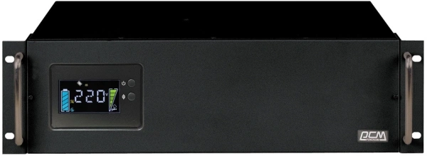 Источник бесперебойного питания Powercom King Pro RM KIN-3000AP LCD 2400Вт 3000ВА черный
