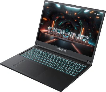 Ноутбук Gigabyte G6 Core i7 13620H 32Gb SSD1Tb NVIDIA GeForce RTX4060 8Gb 16" IPS FHD+ (1920x1200) без ОС black WiFi BT Cam (KF-H3KZ894KD/32)
