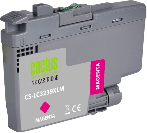 Картридж струйный Cactus CS-LC3239XLM пурпурный (52мл) для Brother HL-J6000DW/J6100DW с чипом