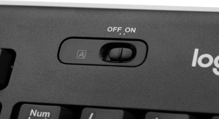 Клавиатура Logitech K270 черный/белый USB беспроводная Multimedia (920-003058)